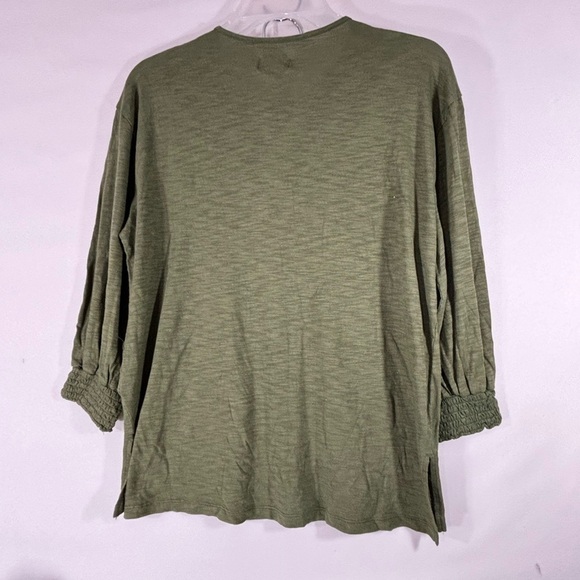Knox Rose Olive Green Top Small - Picture 2 of 4